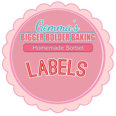 Homemade Sorbet Labels