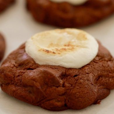 Hot Chocolate & Toasted Marshmallow Cookies