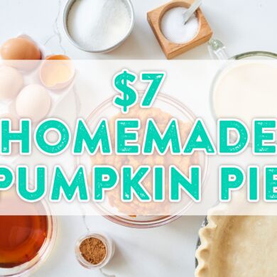 Budget Baking: $7 Homemade Pumpkin Pie Vs. Store Bought