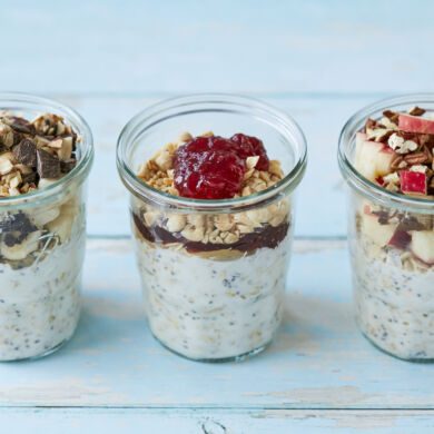 Healthy Overnight Oats With 3 Delicious Flavors