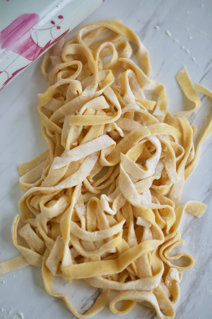A pile of my easy homemade pasta.